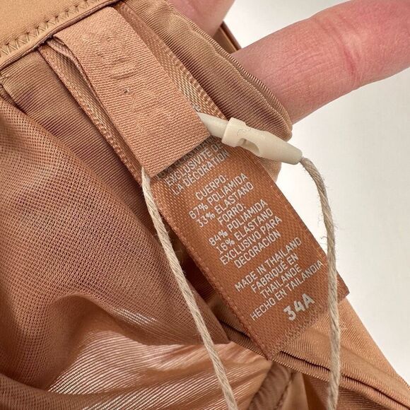 NWT Skims No‎ Show Molded Unlined Demi Bra 34A $58 Clay Tan - Picture 3 of 10